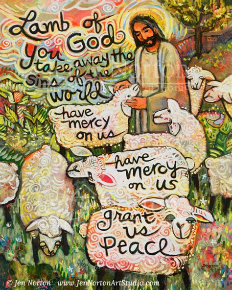 Lamb of God, Have Mercy on Us - Jen Norton Art Studio