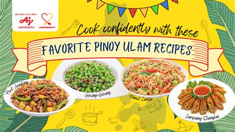 Ajinomoto | Cook confidently with these Favorite Pinoy Ulam Recipes ...