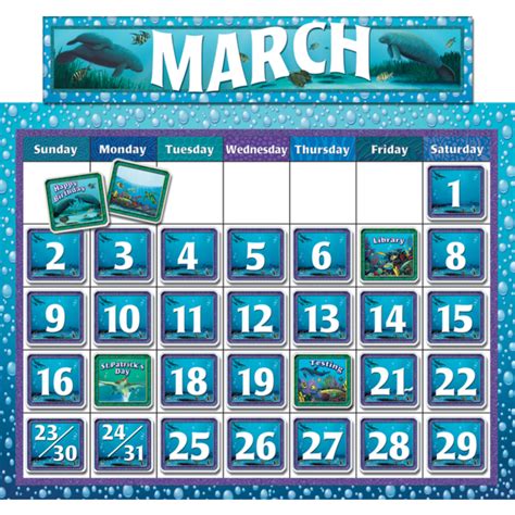 Classroom Calendar Bulletin Board from Wyland - TCR4386 | Teacher Created Resources