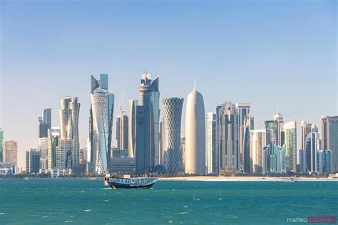 Matteo Colombo Travel Photography | Doha skyline at daytime, Qatar | Stock photo for license and ...