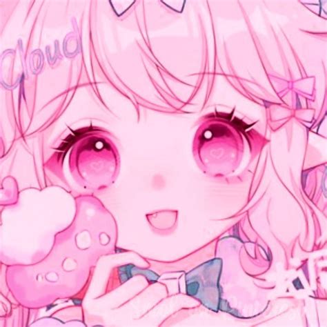 Kawaii Pink Anime Girl PFP