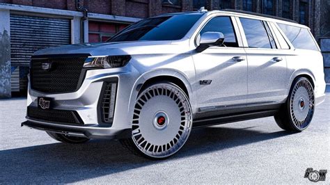 2023 Cadillac Escalade-V ESV Dreams About Riding on 30-Inch Wheels - autoevolution