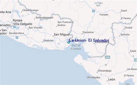 La Union, El Salvador Tide Station Location Guide