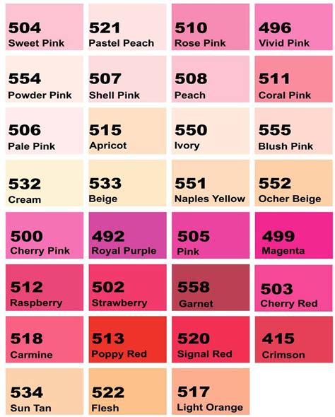 pink shades names - Google Search | Shades of pink names, Pink paint colors, Pink paint