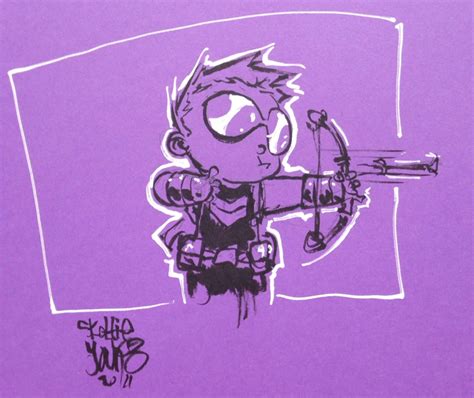 Hawkeye by Skottie Young * Comic Book Artists, Comic Book Characters ...