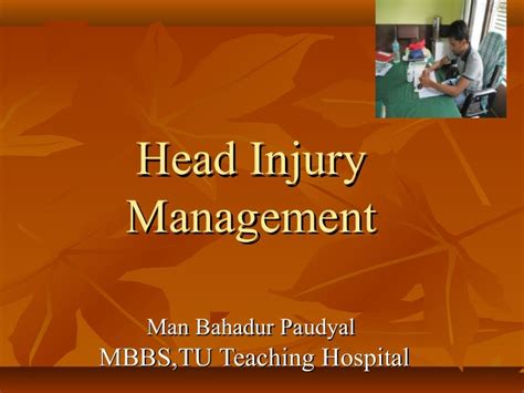 Head injury management