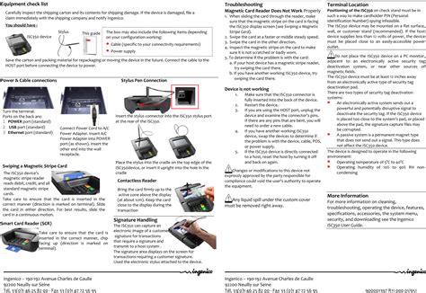 Ingenico ISC350CL Payment Terminal User Manual iSC350 Installation guide EN V3