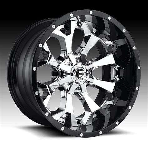 Fuel Assault D246 2pc Chrome Black Custom Wheels Rims - Assault / D246 ...