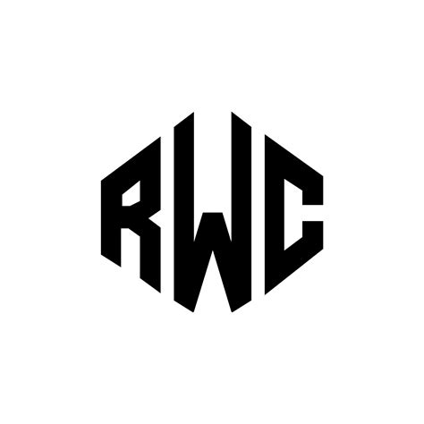 RWC letter logo design with polygon shape. RWC polygon and cube shape logo design. RWC hexagon ...