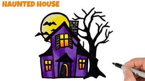 scary haunted house drawing easy - Tameka Latham