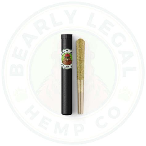 Delta 8 D8 Hemp Preroll Kief Joint | BEARLY LEGAL HEMP