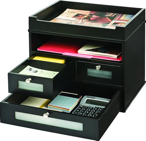 Top 9 Wood Desktop Organizer Black - Cree Home