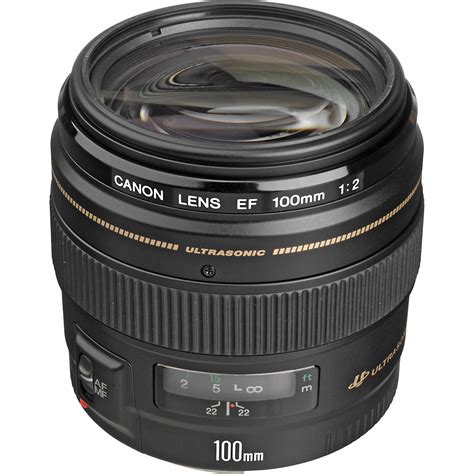 Canon EF 100mm f/2 USM Lens 2518A003 B&H Photo Video