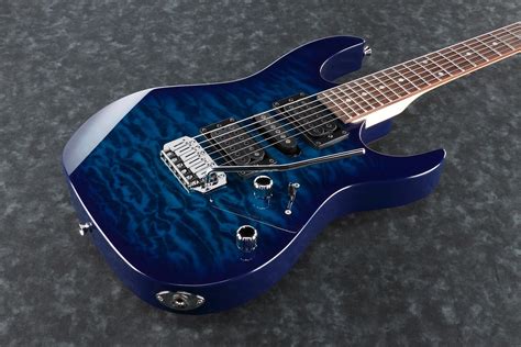 Ibanez Gio GRX70QATBB Electric Guitar - Transparent Blue Burst - 818213326325