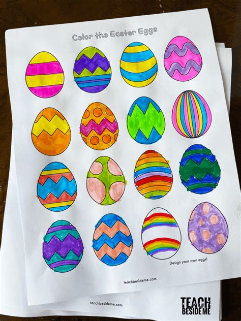 Free Easter Egg Printable Templates - Teach Beside Me