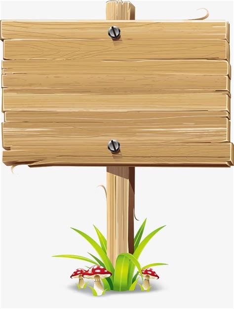 Wood Signs PNG and Clipart