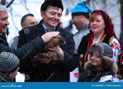 Groundhog Day Celebration Near Kharkiv, Ukraine Editorial Photography ...