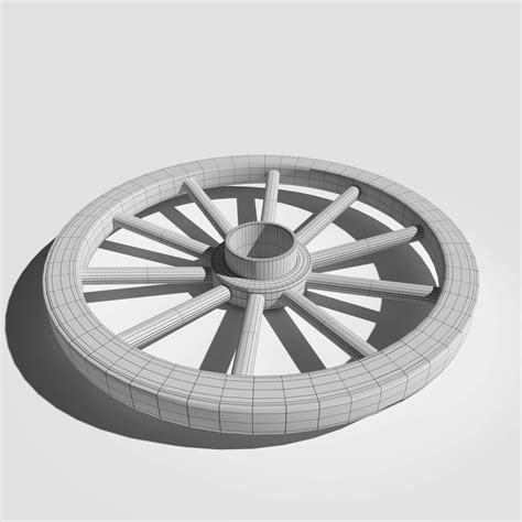 Cart Wheel - 3D Model by kambur