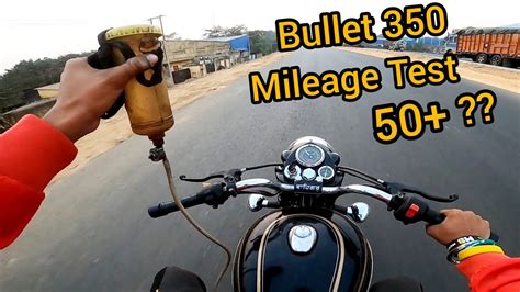 Bullet 350 Mileage Test || Unbelievable || With Proof || Royal Enfield ...