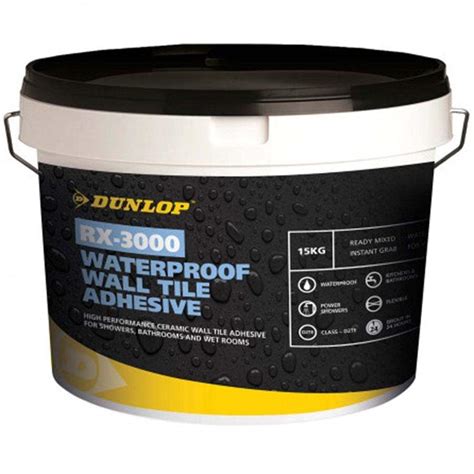 Dunlop Waterproof Wall Tile Adhesive 5Kg