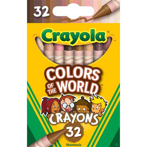 Crayola Crayons, Colors of the World, 24 Count, Multicultural Crayons, Assorted Colors - Walmart.com