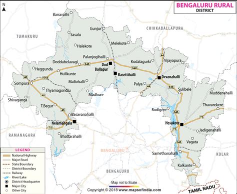 Bangalore Urban District Map