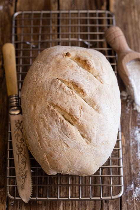 Homemade Rustic No Yeast Bread Recipe - An Italian in my Kitchen