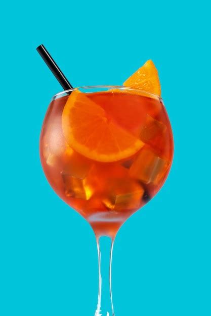 Premium Photo | Glass of aperol spritz cocktail