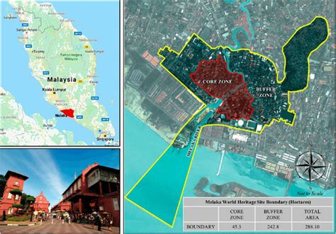 Map of Melaka WHS. Source: Conservation Management Plan (2011); Special... | Download Scientific ...