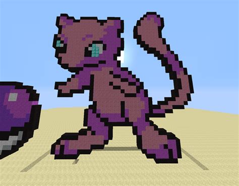 Minecraft Pixel Art Mew by ShadowBonadow on DeviantArt