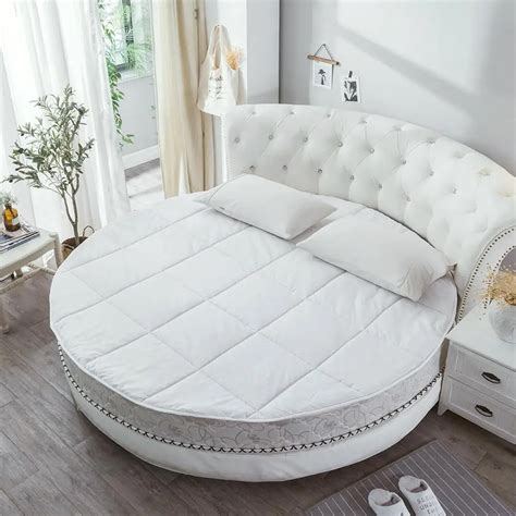 Aliexpress.com : Buy Soft Mattress Cover Solid Round Sheet Bed Protector Bedspread Mattress ...