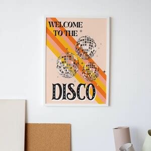 Disco Wall Art , Printable Wall Art , Disco Art , Groovy Wall Art , Disco Ball Print , Retro ...