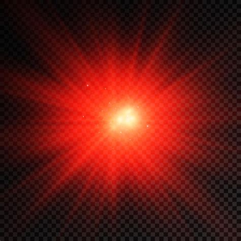 Premium Vector | Red glowing light burst glow bright star sun rays light effect flare of sunshine