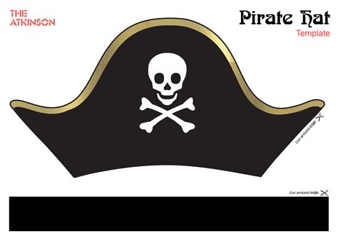 Printable Cut Out Printable Pirate Hat Template - Printable Templates Free