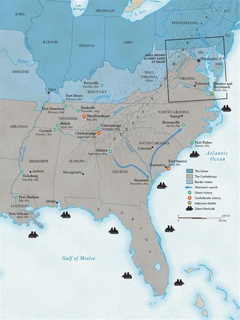 United States Map Of Civil War Battles - Freddi Bernardina