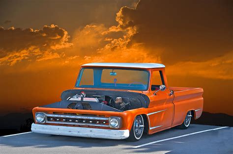 1965 Chevy 'low Rider' Pick Up Truck Photograph by Dave Koontz