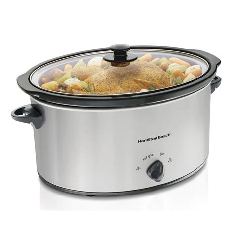 Hamilton Beach 6 Quart Slow Cooker Chrome - 33167 | HamiltonBeach.com