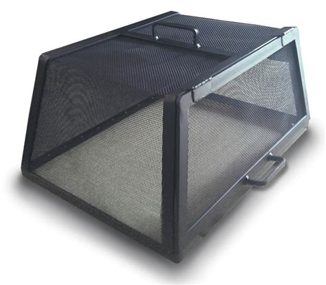 Square or Rectangle Fire Pit Screen 37″-45″ per side | FirePitScreens.net