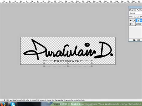 How to Make Your Signature Your Watermark Using Photoshop