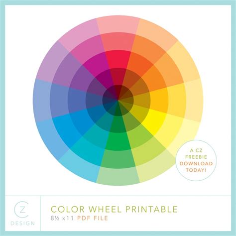 Free Printable Color Wheel Pdf - Free Printable Templates