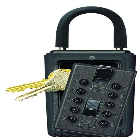 Kidde Portable 3-Key Lock Box with Pushbutton Combination Lock, Black-001406 - The Home Depot