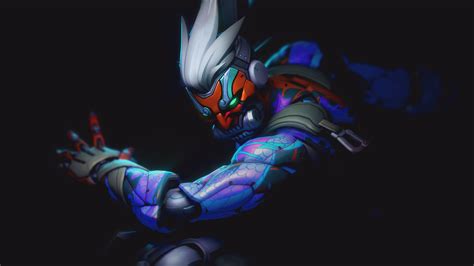 Cyber Demon Genji Overwatch 2 4K #2730h Wallpaper PC Desktop