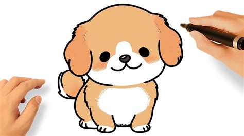 HOW TO DRAW A CUTE PUPPY DOG KAWAII 🐾😍 - YouTube