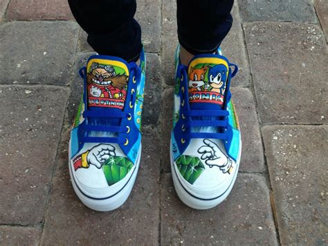 Check out these hand painted Sonic the Hedgehog shoes » SEGAbits - #1 Source for SEGA News