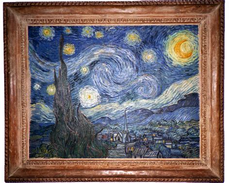 Vincent Van Gogh The Starry Night Van Gogh Wall Art Impressionist Painting Style Nature Forest ...