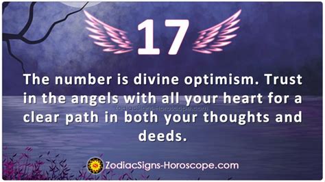 Angel number 17 is Divine Optimism and says Trust the Angelic Guidance