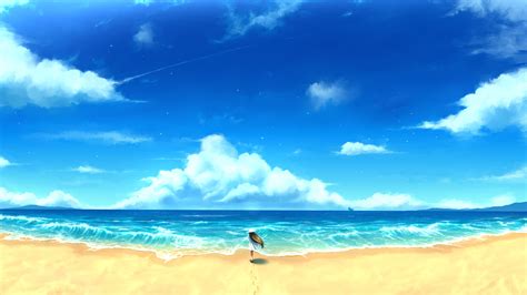 Anime Beach Serenity - HD Wallpaper by Juh-Juh