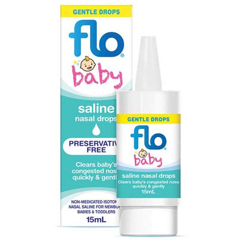 Flo Baby Saline Nasal Drops 15mL | Discount Chemist