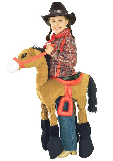 Ride In Brown Horse Costume for Kids