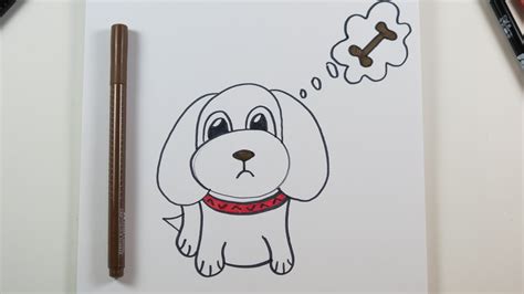 DIY Drawing a Cute Puppy, Easy Drawings for Kids. - YouTube